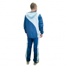Костюм (ветровка с капюшоном и брюки, с подкладом), материал: дюспо с полной запечаткой