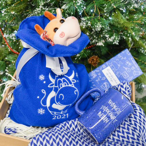 Мешочек подарочный из флиса, без печати