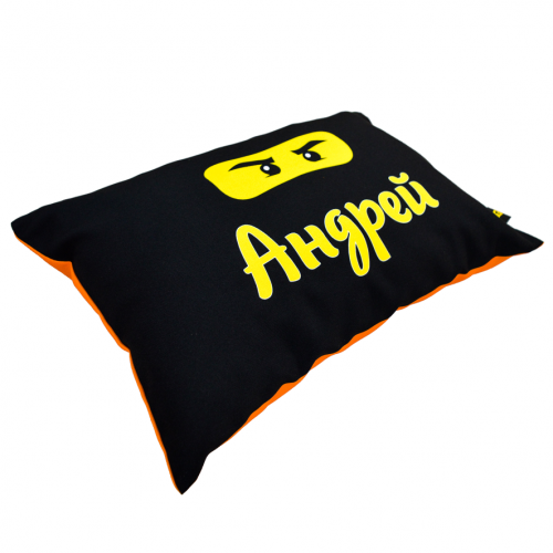 Подушка прямоугольная из габардина с полной запечаткой