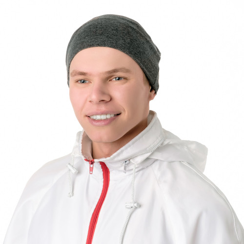 Шапка без отворота однотонная трикотажная однослойная без подклада