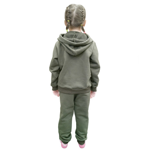 Костюм детский (толстовка с капюшоном и брюки), материал: футер петля однотонный