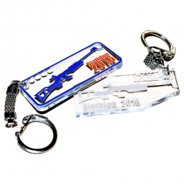 Брелок акриловый с односторонней цветной печатью