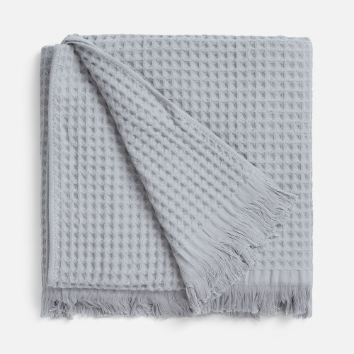 Плед вафельный Elenglect, светло-серый