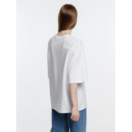 Футболка оверсайз унисекс Base Space, белая