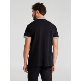 Рубашка поло Prince 190, черная с серым