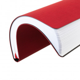 Ежедневник Knit, недатированный, красный