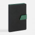 Ежедневник Boom, недатированный, черный с зеленым