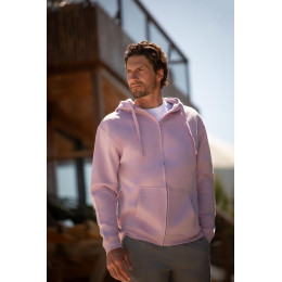 Толстовка мужская на молнии с капюшоном Amsterdam, ярко-синяя