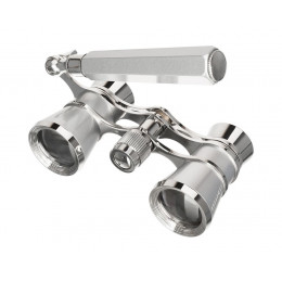 Театральный бинокль-лорнет Broadway 325E, серебристый