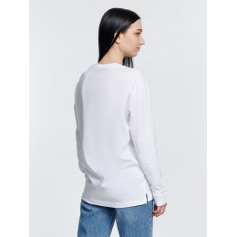 Футболка унисекс с длинным рукавом Pioneer LSL, белая