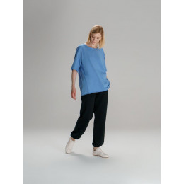 Футболка оверсайз унисекс Vozduh, синяя