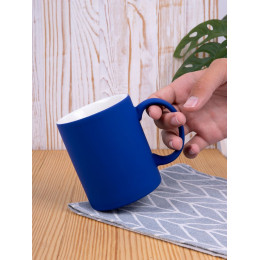 Кружка Promo Soft с покрытием софт-тач, синяя