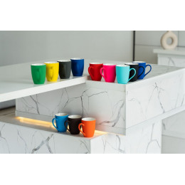 Кружка Good Morning с покрытием софт-тач, ver.2, голубая