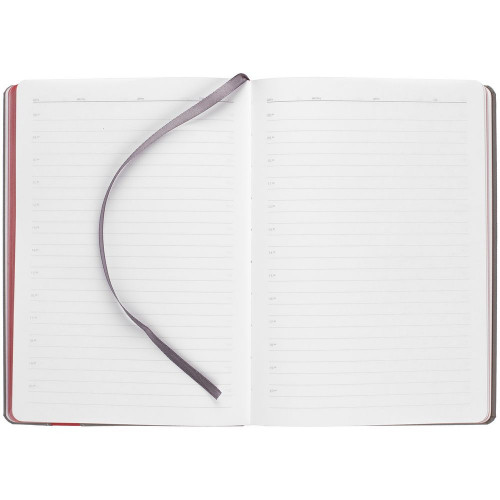 Ежедневник Rubikon на заказ, недатированный серо-красный