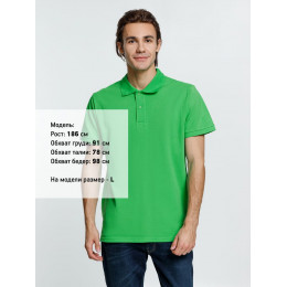 Рубашка поло мужская Virma Premium, зеленое яблоко