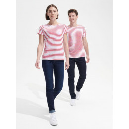 Футболка Miles Women белая с темно-синим