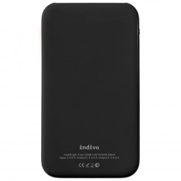 Аккумулятор с подсветкой markBright Town, 5000 мАч, черный