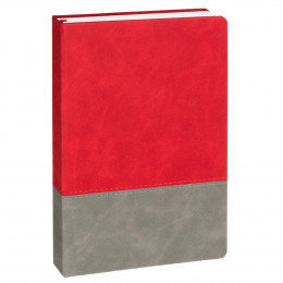 Ежедневник Horizon, недатированный, серый с красным
