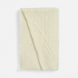 Плед Braidera, белый (молочный)