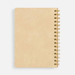 Ежедневник Spiral, недатированный, бежевый
