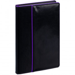 Ежедневник Alanis, недатированный, черный с фиолетовым