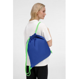 Рюкзак B3, синий с зелеными лямками