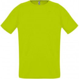 Футболка унисекс Sporty 140, зеленый неон