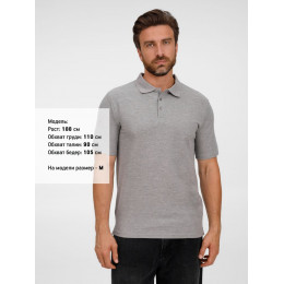 Рубашка поло унисекс Tervise, серый меланж