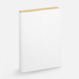 Ежедневник Nebraska Flex, недатированный, белый с золотистым