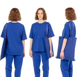 Шопер B3, синий с синими ручками