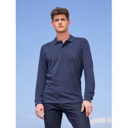 Рубашка поло мужская с длинным рукавом Perfect LSL Men, зеленое яблоко