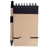 Блокнот на кольцах Eco Note с ручкой, черный