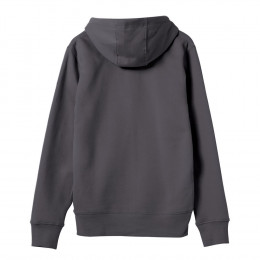 Толстовка на молнии с капюшоном унисекс King, темно-серая