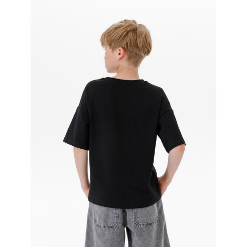 Футболка детская оверсайз Teezer, черная