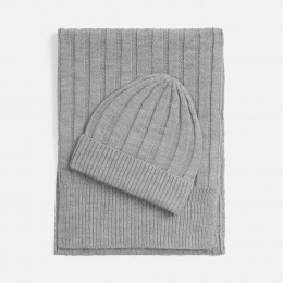 Шарф Bellish, светло-серый меланж