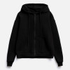 Толстовка унисекс оверсайз на молнии Zippy Terry, черная