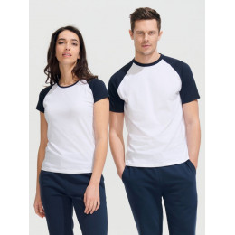 Футболка мужская двухцветная Funky 150, черная с серым меланжем