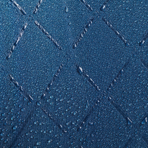 Зонт-трость Magic с проявляющимся рисунком в клетку, темно-синий