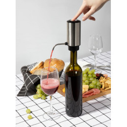 Электрический аэратор-дозатор для вина Tuoretta, серебристый