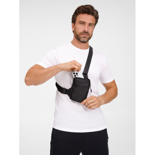 Спортивная кросс-боди сумка UrbanHike, черная