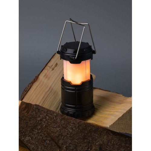 Кемпинговый фонарь с имитацией пламени Lindau Flame, черный