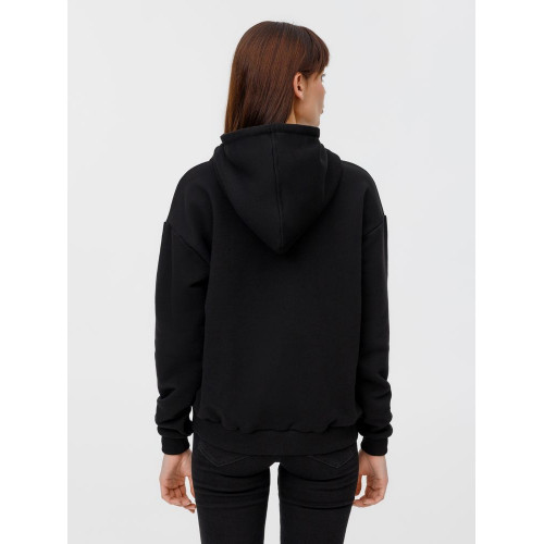 Толстовка унисекс оверсайз на молнии Zippy Terry, черная