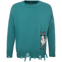 Свитер оверсайз Tricksy Net Grunge на заказ, акрил