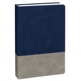 Ежедневник Horizon, недатированный, серый с синим