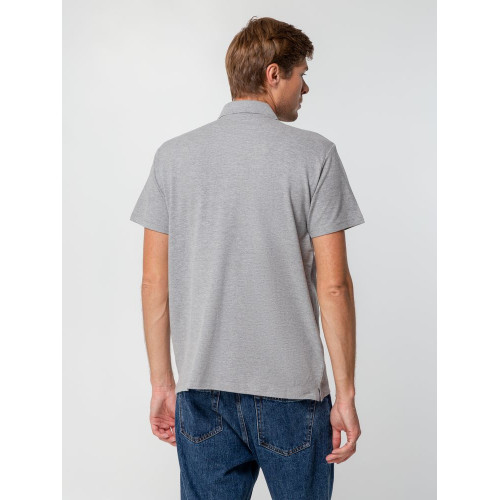 Рубашка поло мужская Spring 210, серый меланж