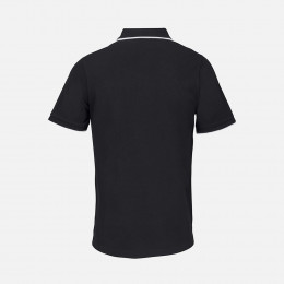 Рубашка поло унисекс Palermo, черная с белым