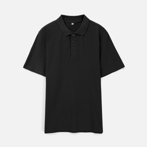 Рубашка поло унисекс Tervise, черная