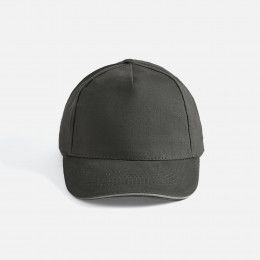 Бейсболка Long Beach, темно-серая со светло-серым