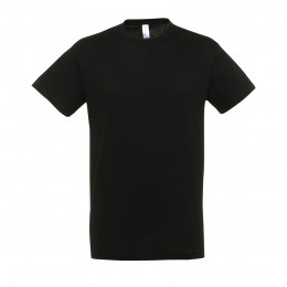 Футболка мужская REGENT, глубокий черный, XXS, 100% хлопок, 150 г/м2