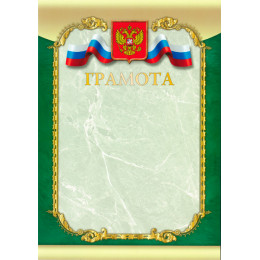 Грамота Российская геральдика ГР-16 (с тиснением)